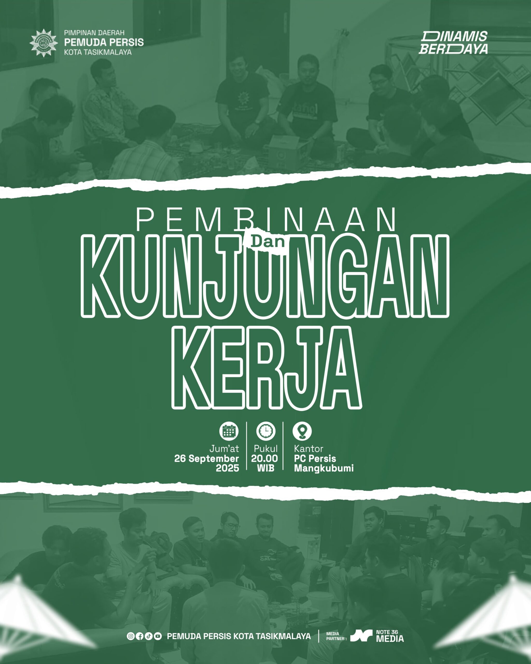 PD Pemuda Persis Kota Tasikmalaya Lanjutkan Safari Kejam’iyyahan ke PC Pemuda Mangkubumi